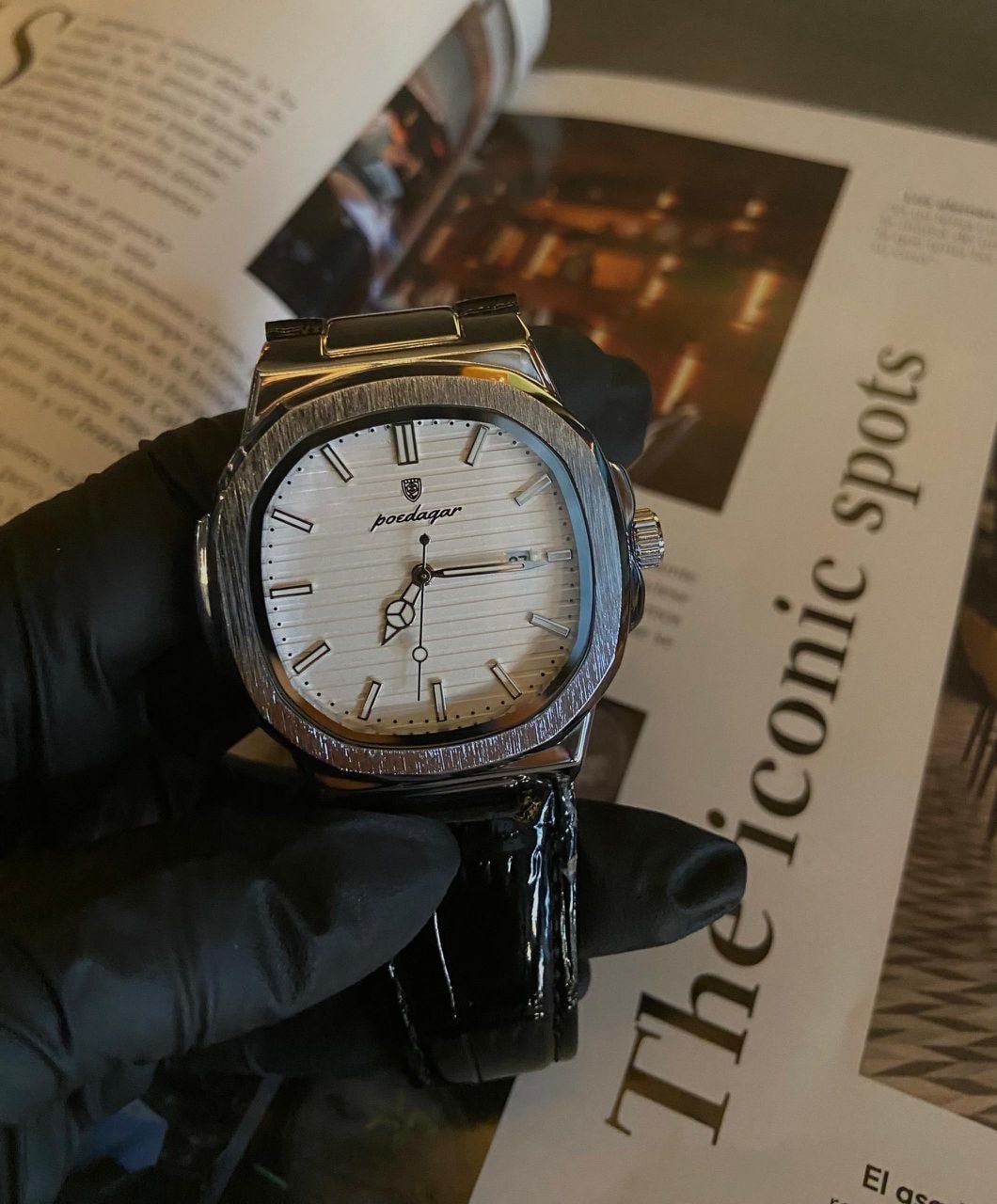 Poedagar 613 reloj cara blanca