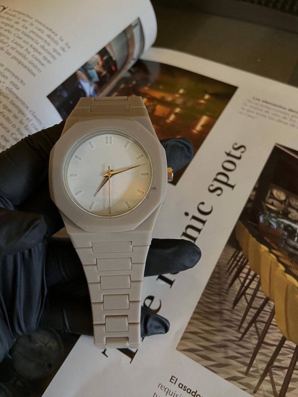 Reloj arabe Blanco marfil