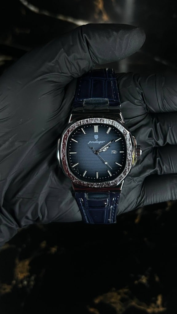 Poedagar 613 silver case leather